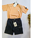 No Way Monday T-Shirt soft orange waves