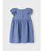 name it Tetra jurk met kant Bleached denim