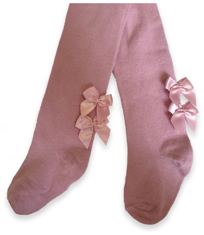 In Control Kousenbroek met mini strikjes oudroze