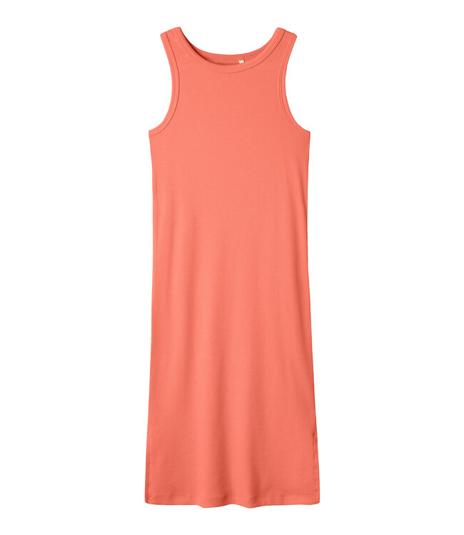 name it Jurk rib midi Koraal