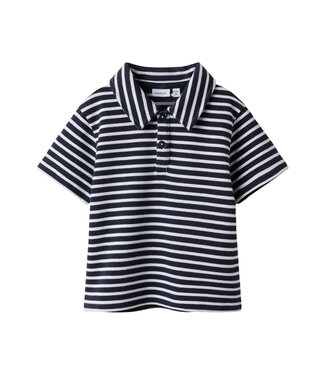 name it Polo blauw gestreept Daniel