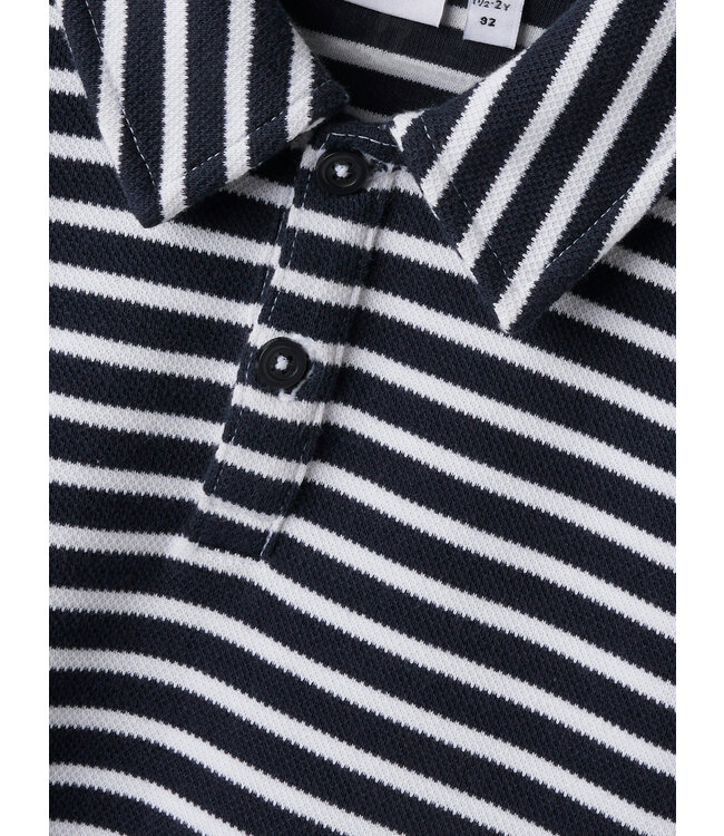 name it Polo blauw gestreept Daniel