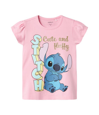 name it T-Shirt roze Stitch
