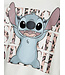 name it T-Shirt Wit Pink Leopard stitch