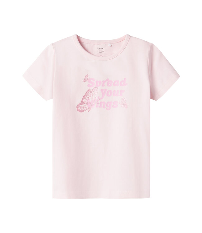 name it T-Shirt roze Spread your wings