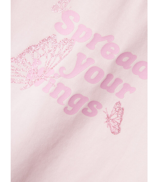 name it T-Shirt roze Spread your wings