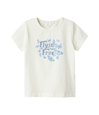 name it T-Shirt ecru Flying free