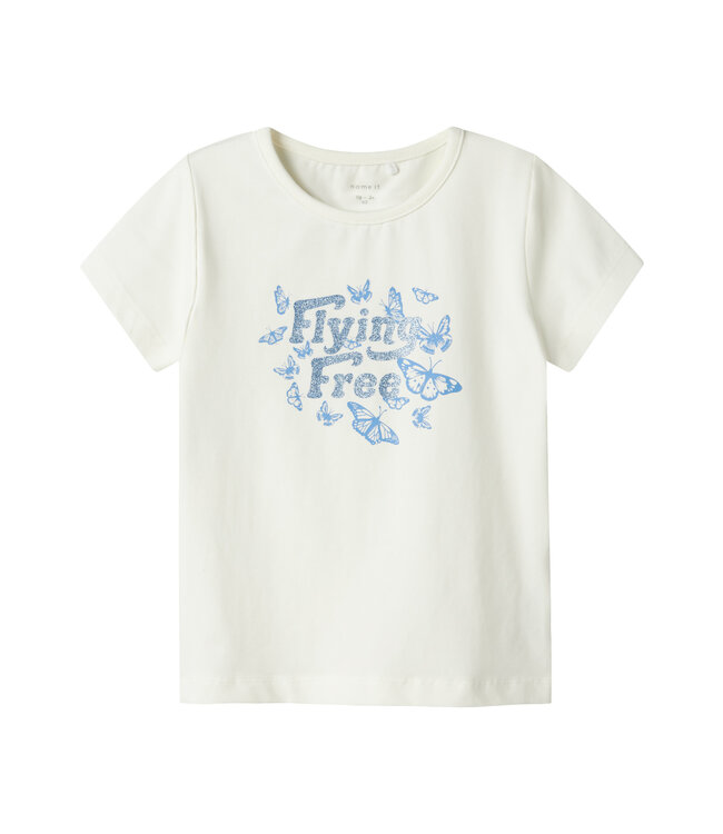 name it T-Shirt ecru Flying free