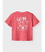 name it T-Shirt rood roze strik