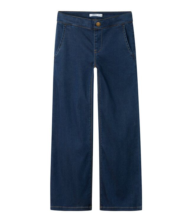 name it Jeans girls blue denim soft wide leg