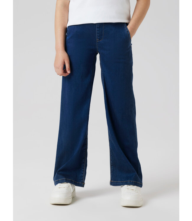 name it Jeans girls blue denim soft wide leg