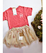 name it T-Shirt rood roze strik