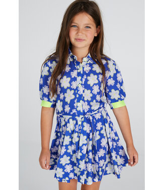 Jurk kobalt blauw Christy madelief
