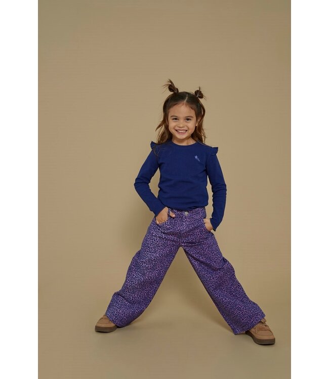 Jubel Longsleeve rib blauw Wild Soul