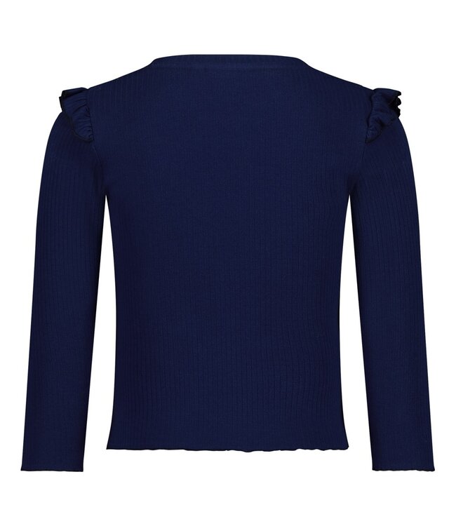 Jubel Longsleeve rib blauw Wild Soul