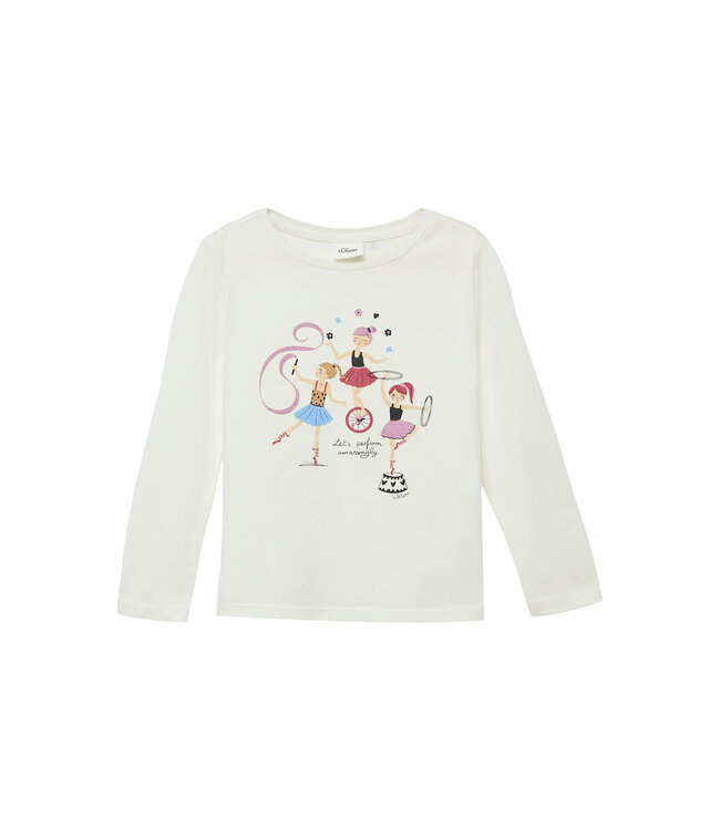 s.Oliver Longsleeve Circus ballerina ecru