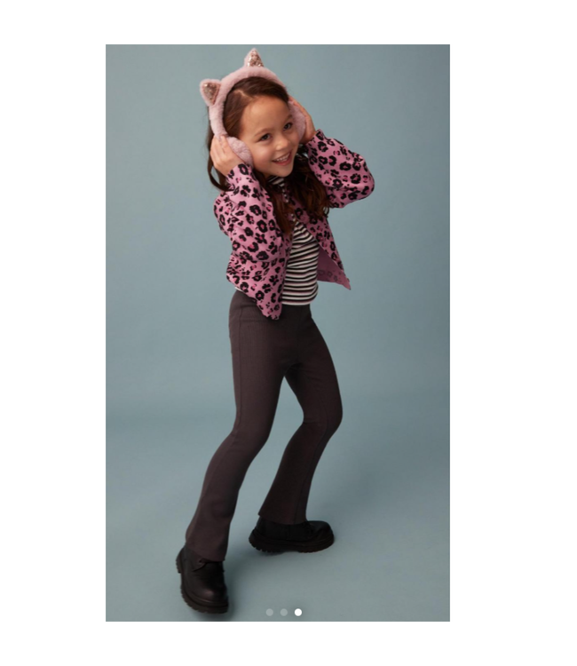 s.Oliver Rib legging bootcut Antraciet