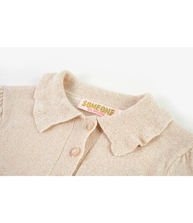 Someone Pull donker ecru met kraagje Bonjour