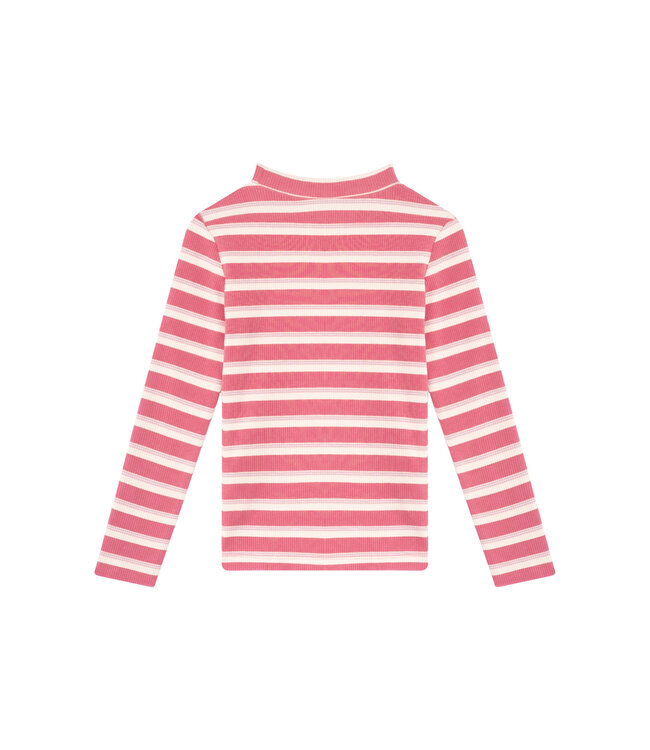 Someone Longsleeve Bonjour oudroze gestreept