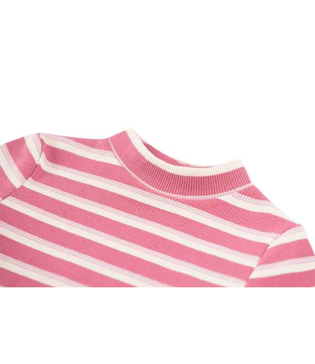 Someone Longsleeve Bonjour oudroze gestreept