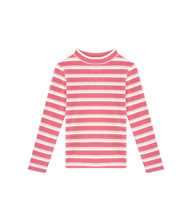 Someone Longsleeve Bonjour oudroze gestreept