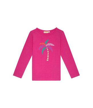 Someone Longsleeve donkerroze Estee palm