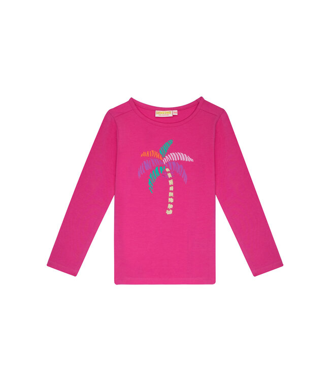 Someone Longsleeve donkerroze Estee palm