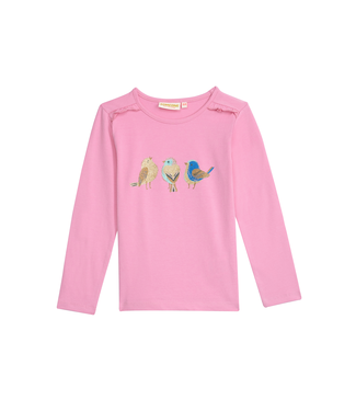 Someone Longsleeve roze vogels Cilou