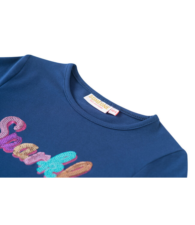 Someone Longsleeve blauw sparkle Giselle