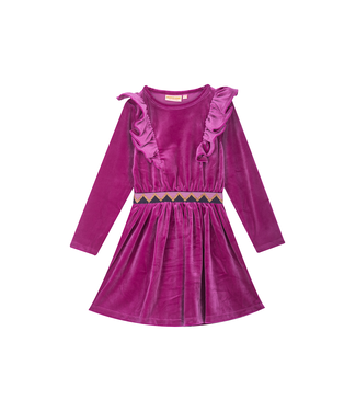 Someone Velour jurk purple Giselle