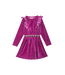Someone Velour jurk purple Giselle