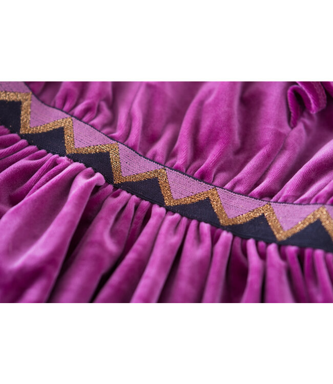 Someone Velour jurk purple Giselle