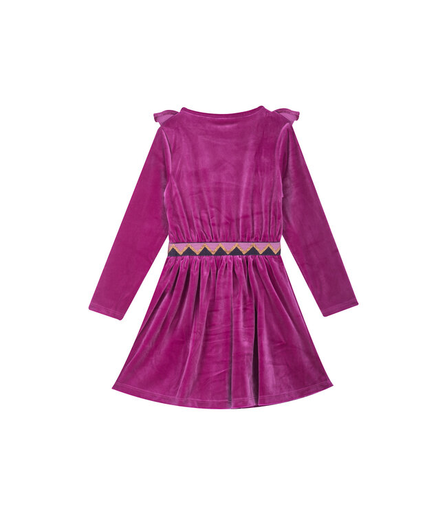 Someone Velour jurk purple Giselle