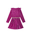 Someone Velour jurk purple Giselle
