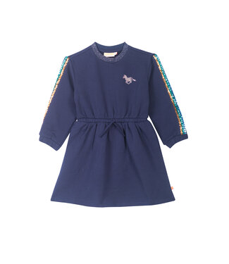 Someone Jurk Sporty glitter Jolijn blauw