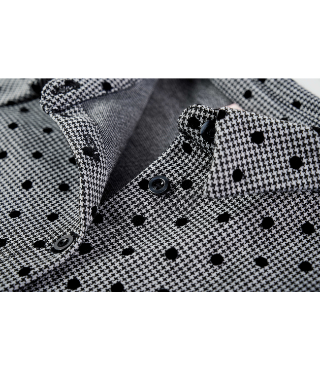 Someone Jurk grijs - zwart Paulina dots