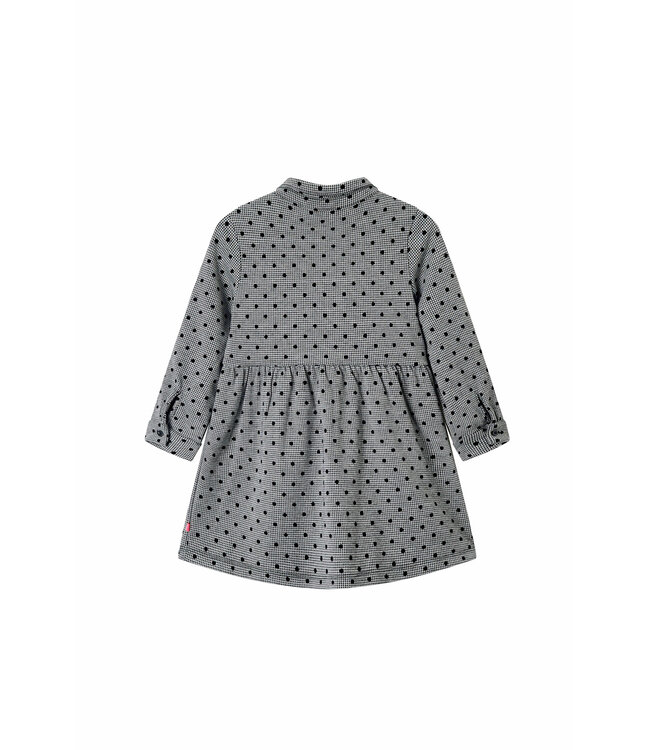Someone Jurk grijs - zwart Paulina dots