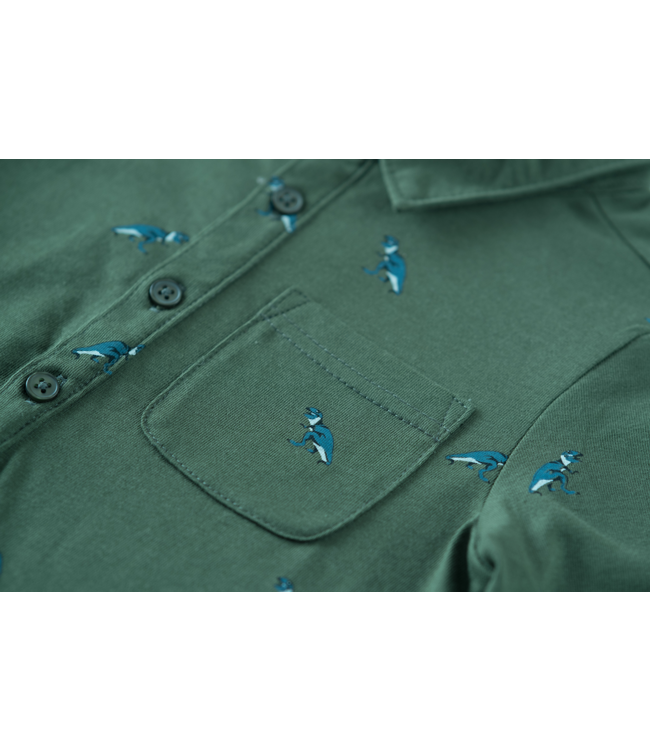 Someone Hemd donkergroen Dinoso