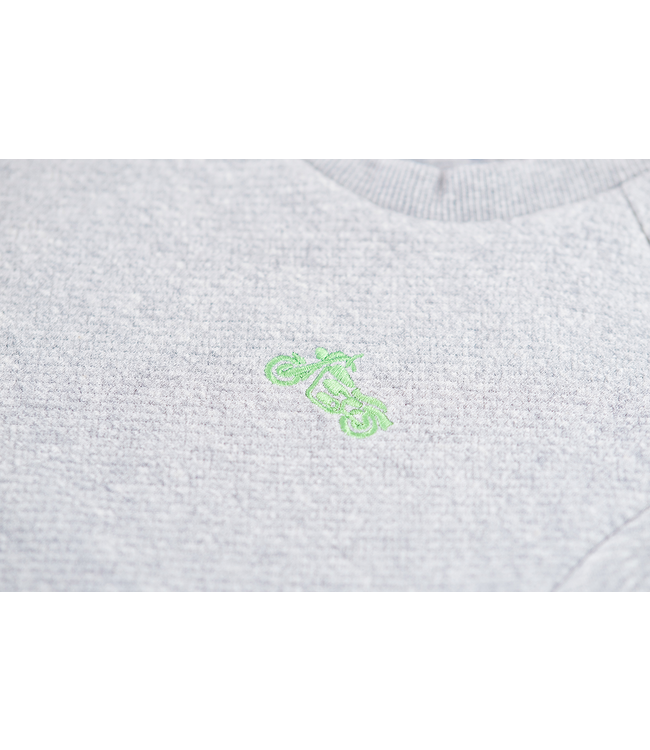 Someone Sweater grijs melange motor