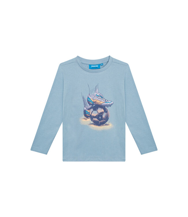 Someone Longsleeve Nelson lichtblauw voetbal