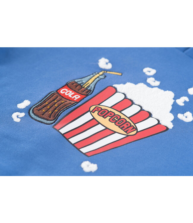 Someone Hoodie blauw Willem popcorn