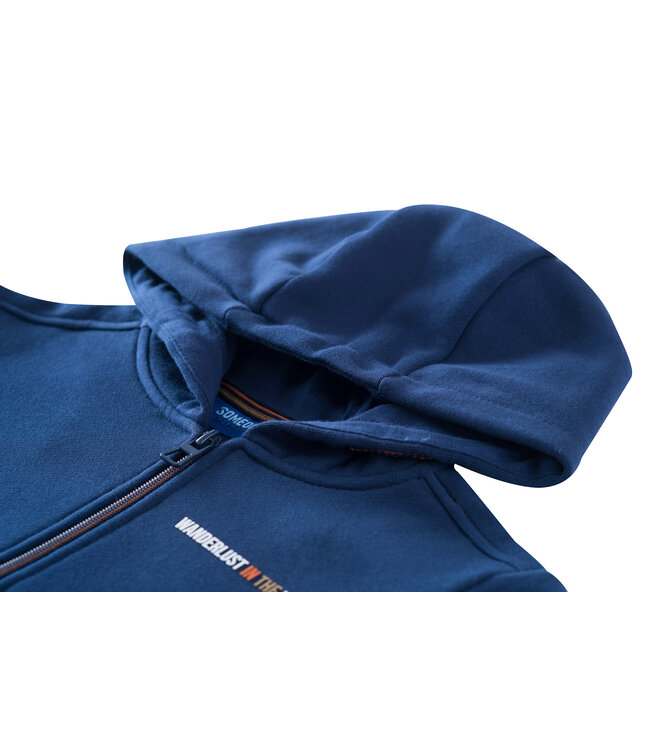 Someone Sweater met rits Willem blauw