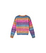 Someone Trui multi color gestreept Awesome days