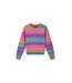 Someone Trui multi color gestreept Awesome days