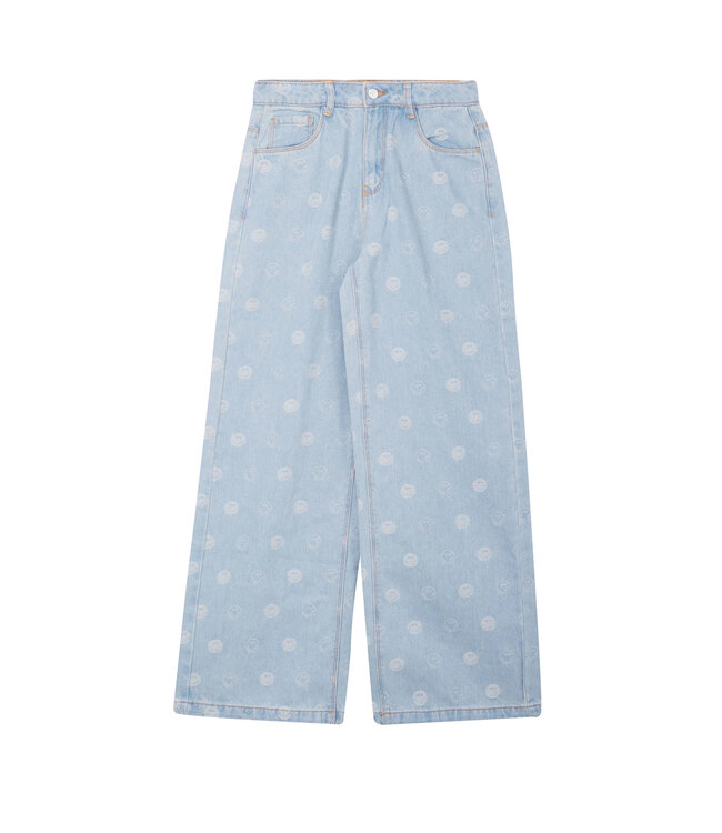Someone Jeans wide leg smiley Light Awesome