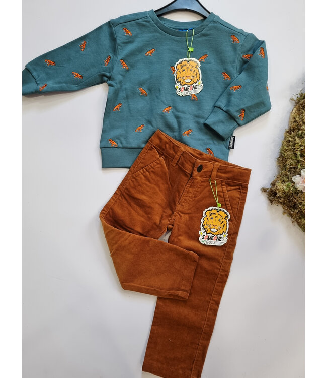 Someone Broek cognac Dinoso