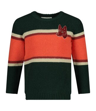 Sturdy Gebreide sweater Chasing trails groen