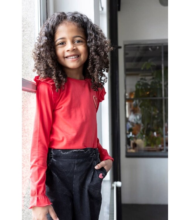 Jubel Longsleeve rood queen of hearts