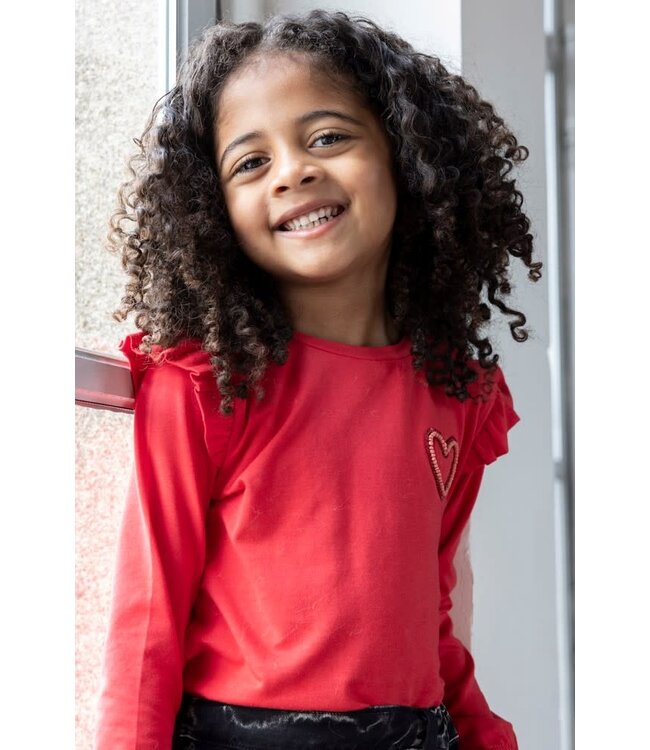 Jubel Longsleeve rood queen of hearts