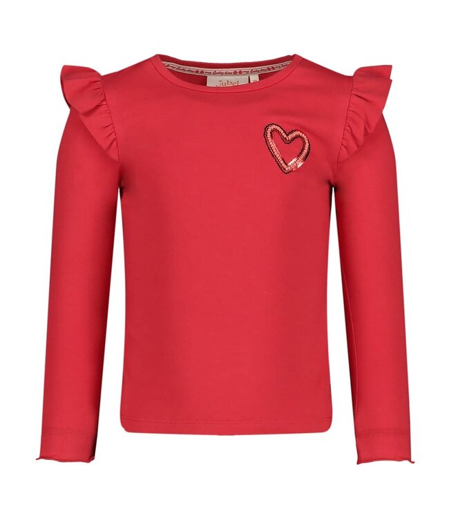 Jubel Longsleeve rood queen of hearts